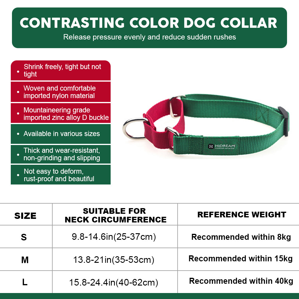 DISONTAG nylon pet collar with exclusive QR code, explosion-proof rushed + quick release buckle (Green)