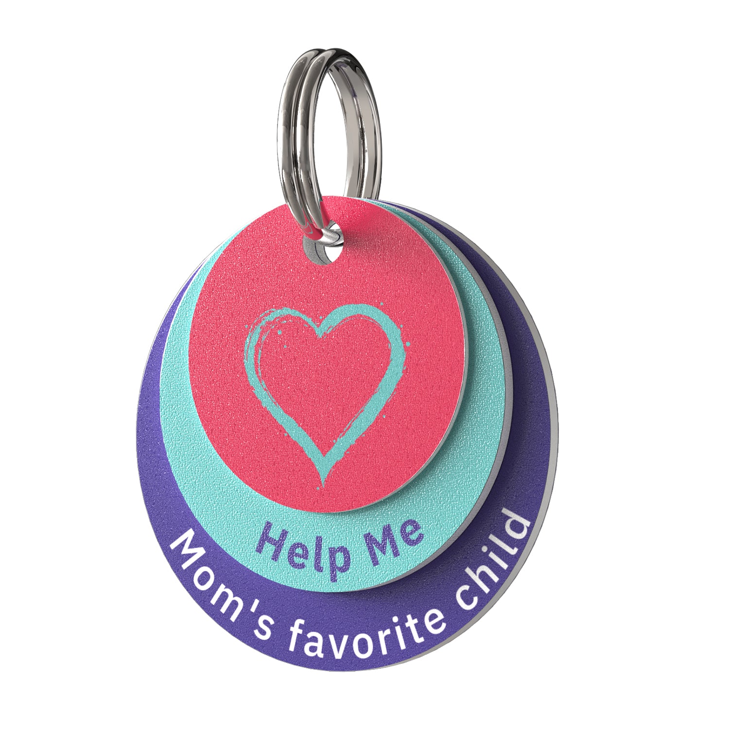 PVC pet tag Color Dopamine-Heart