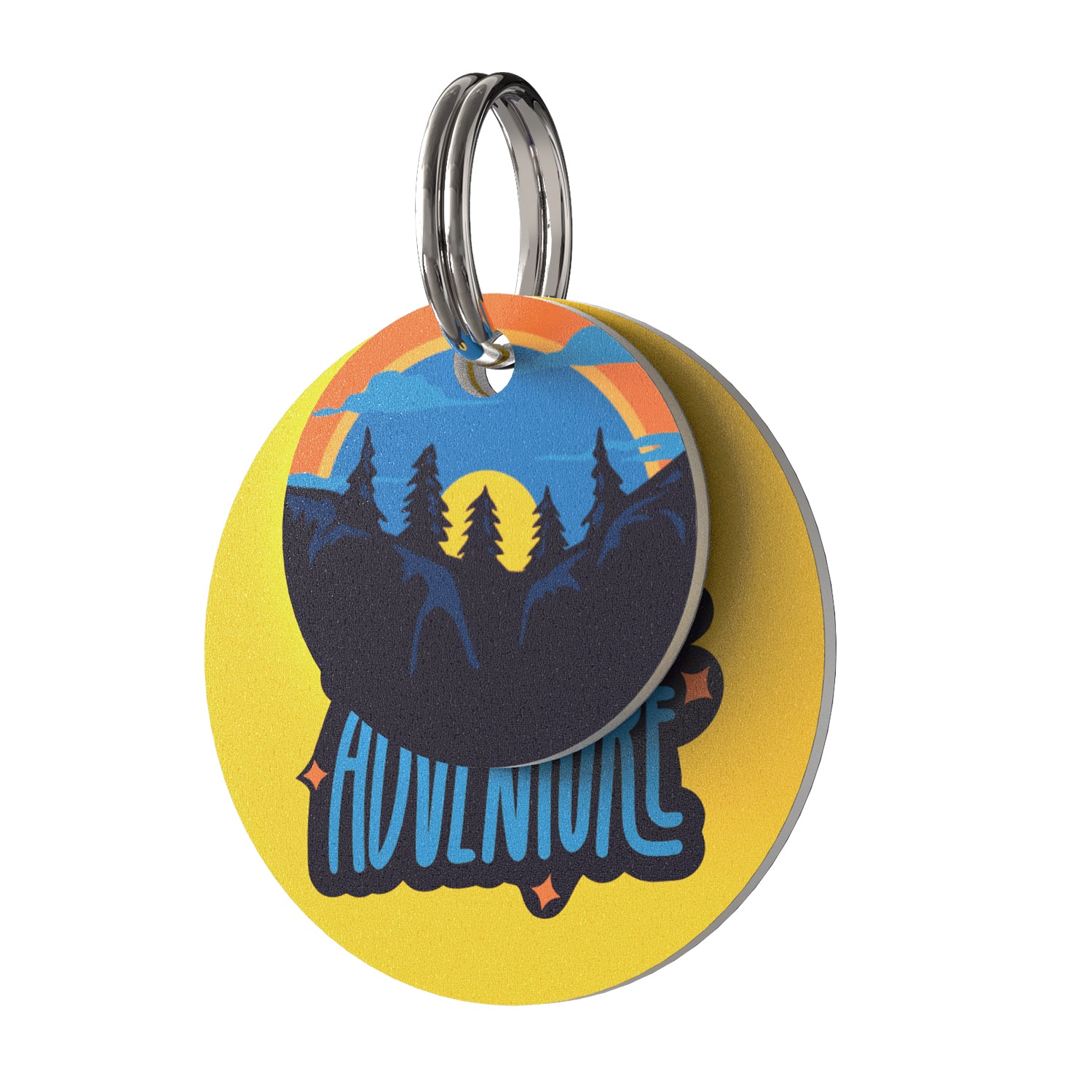 PVC QR pet tag- "ADVENTURE"