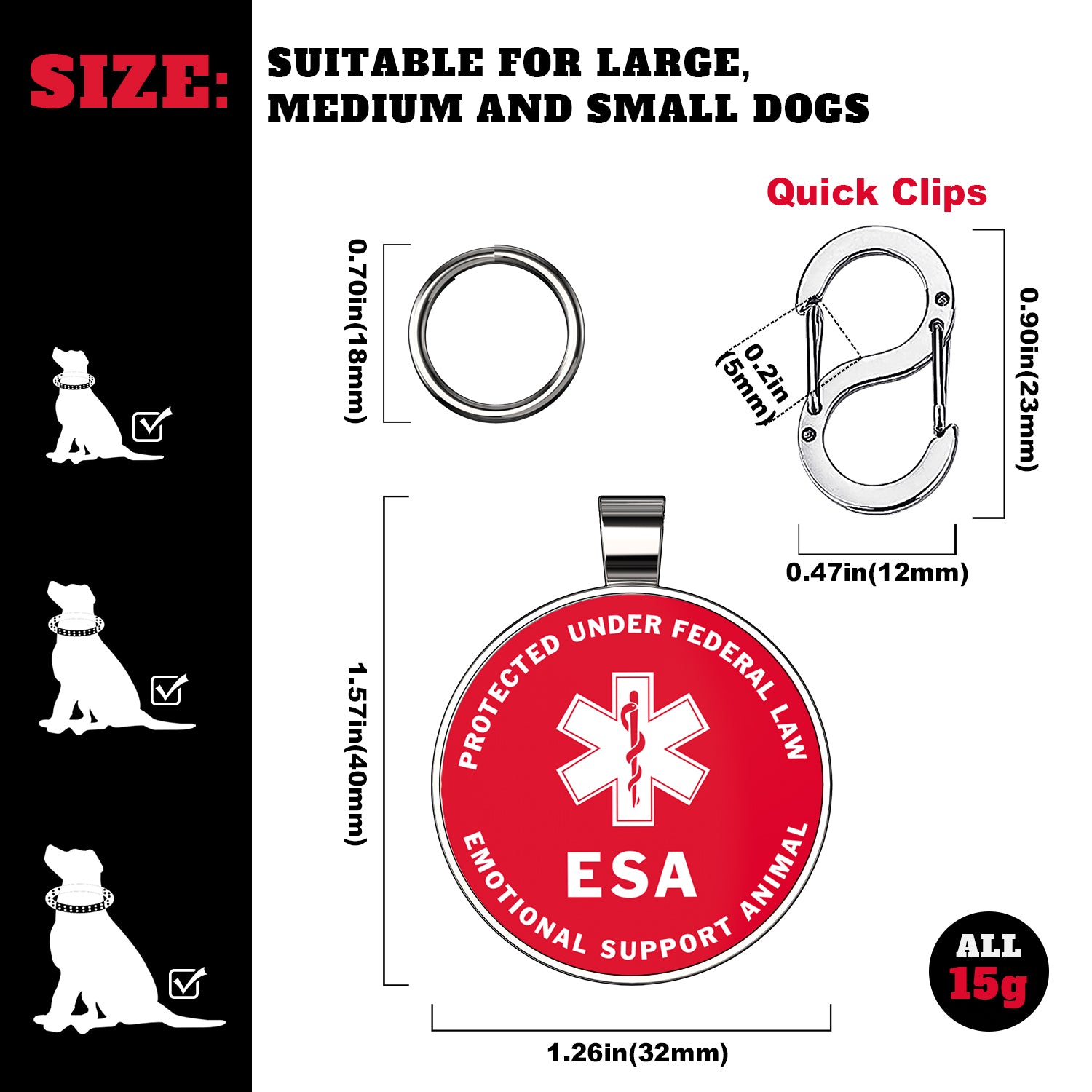 Alloy ID QR code pet tag-ESA