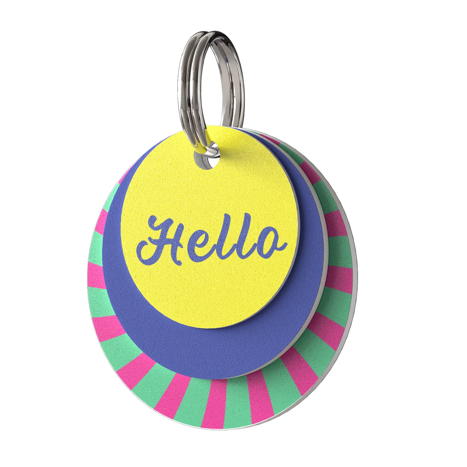 PVC pet tag Color Dopamine-Hello