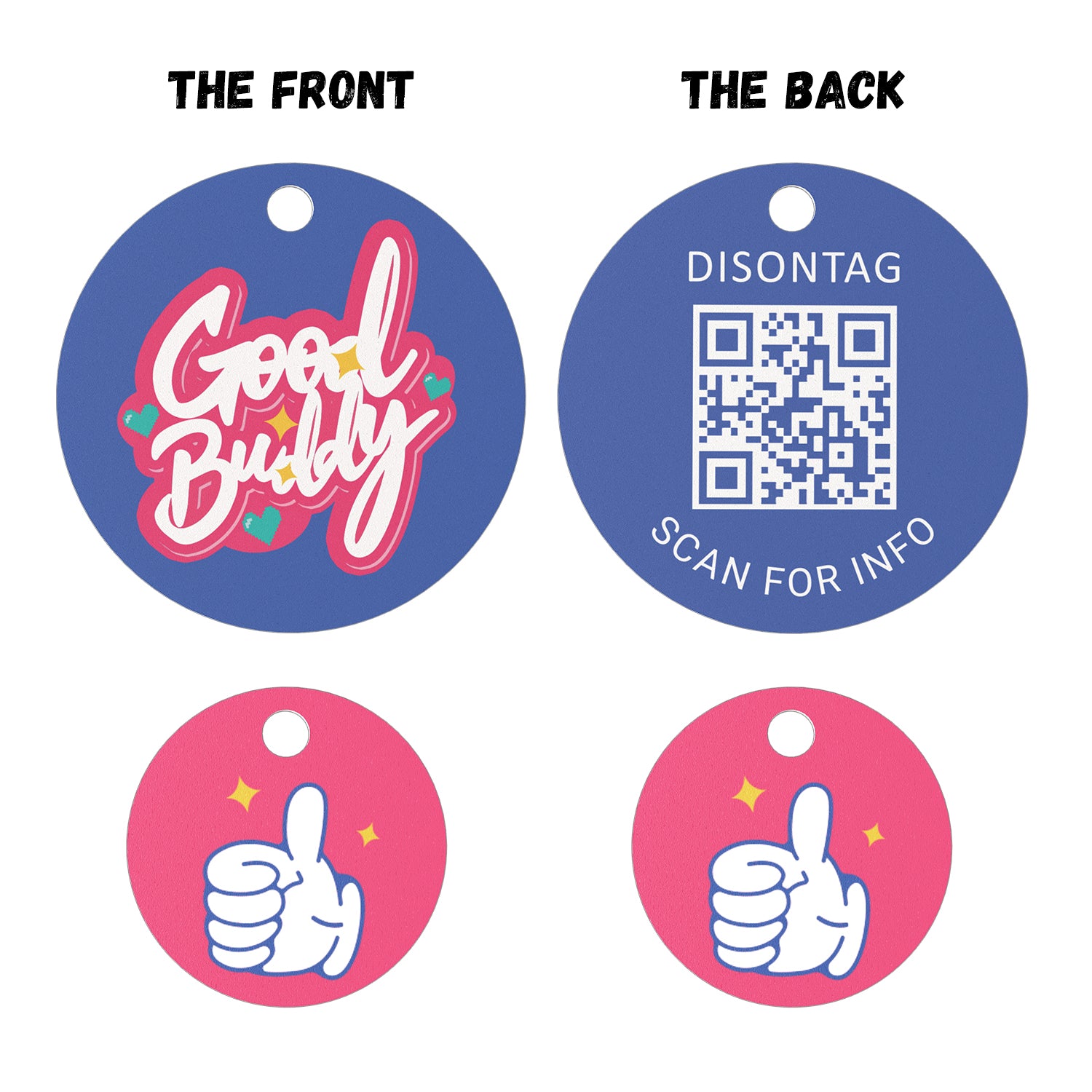 PVC QR pet tag-"GOOD BUDDY"