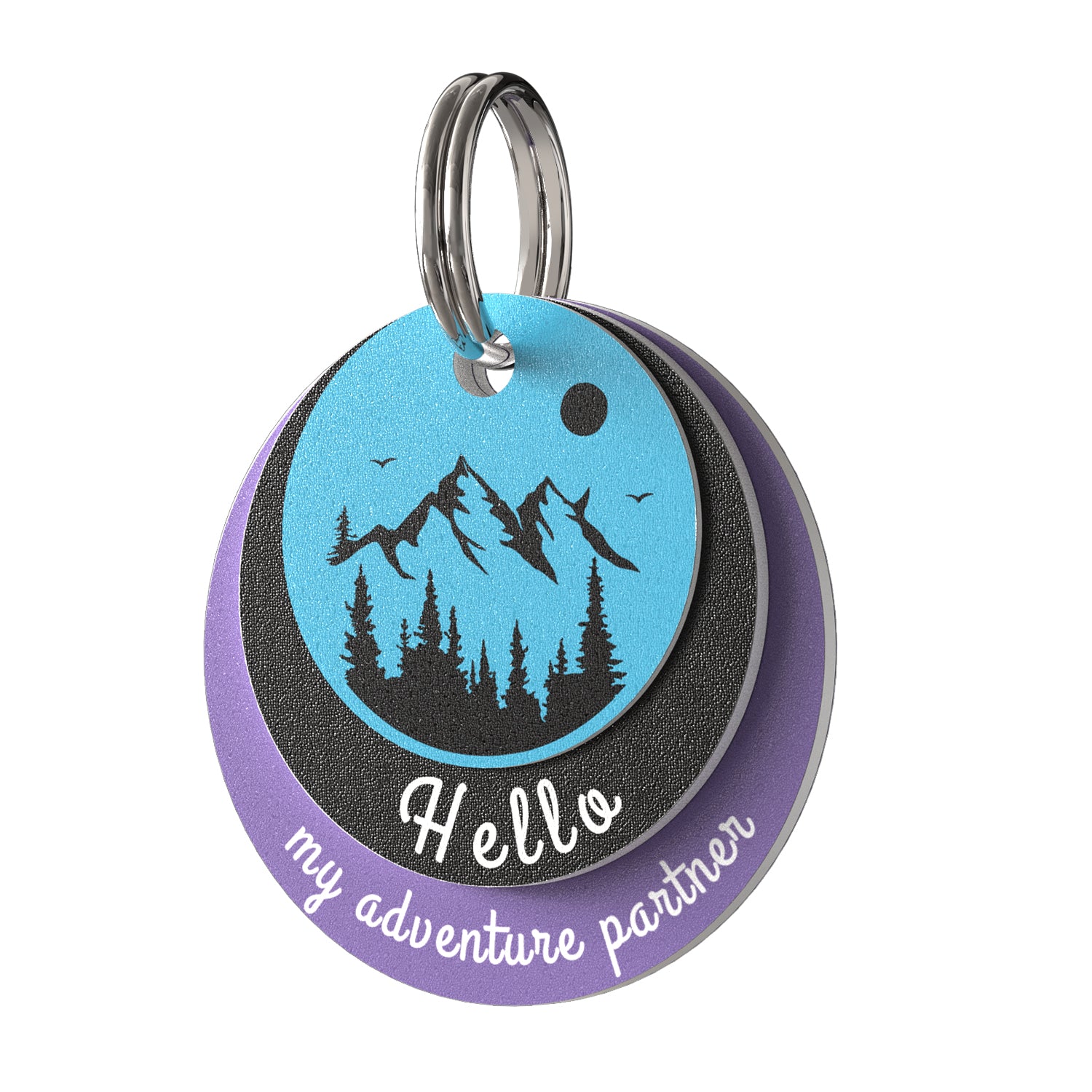 PVC pet tag Color Dopamine-Adventure