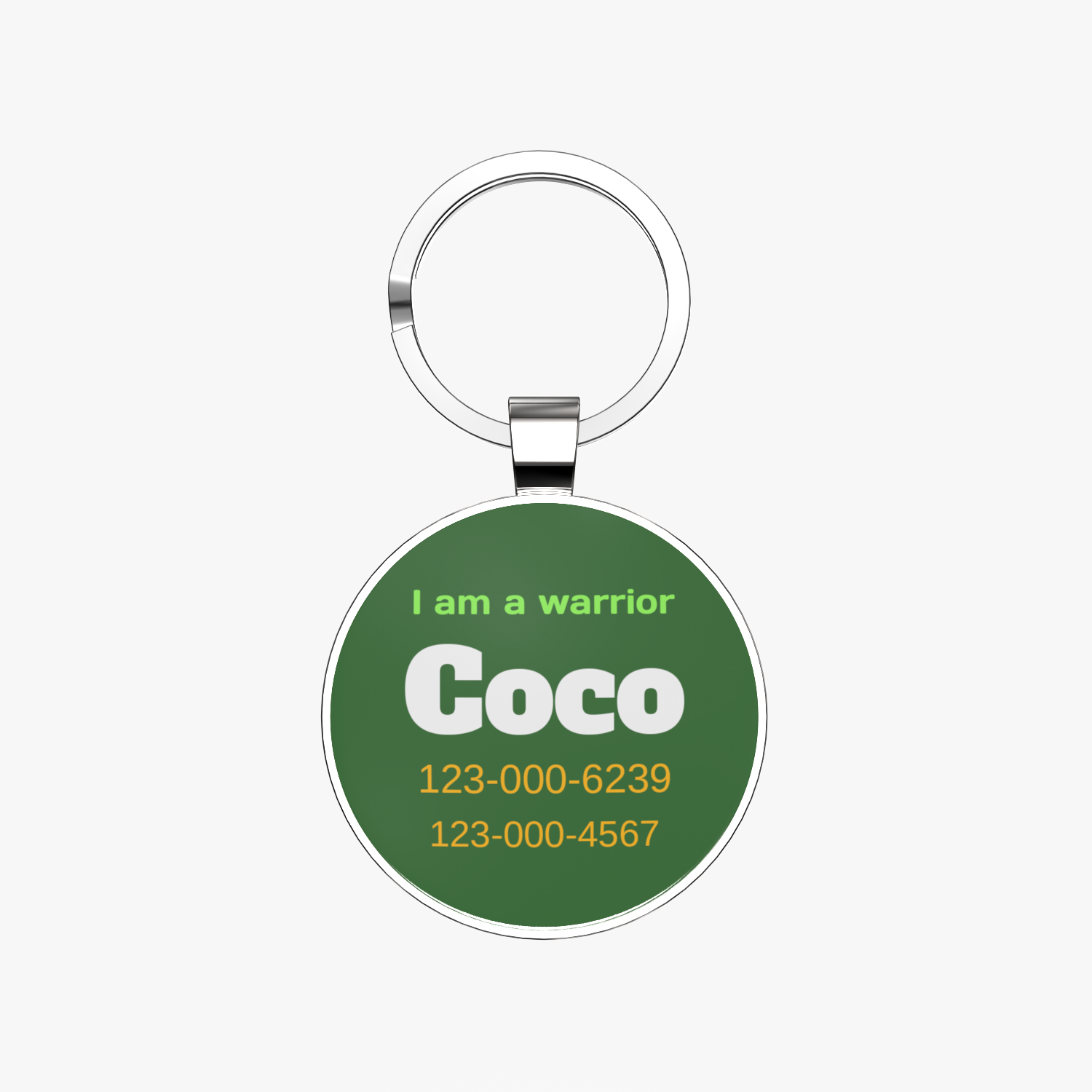 QR code pet tag Colorful text-NO.170904
