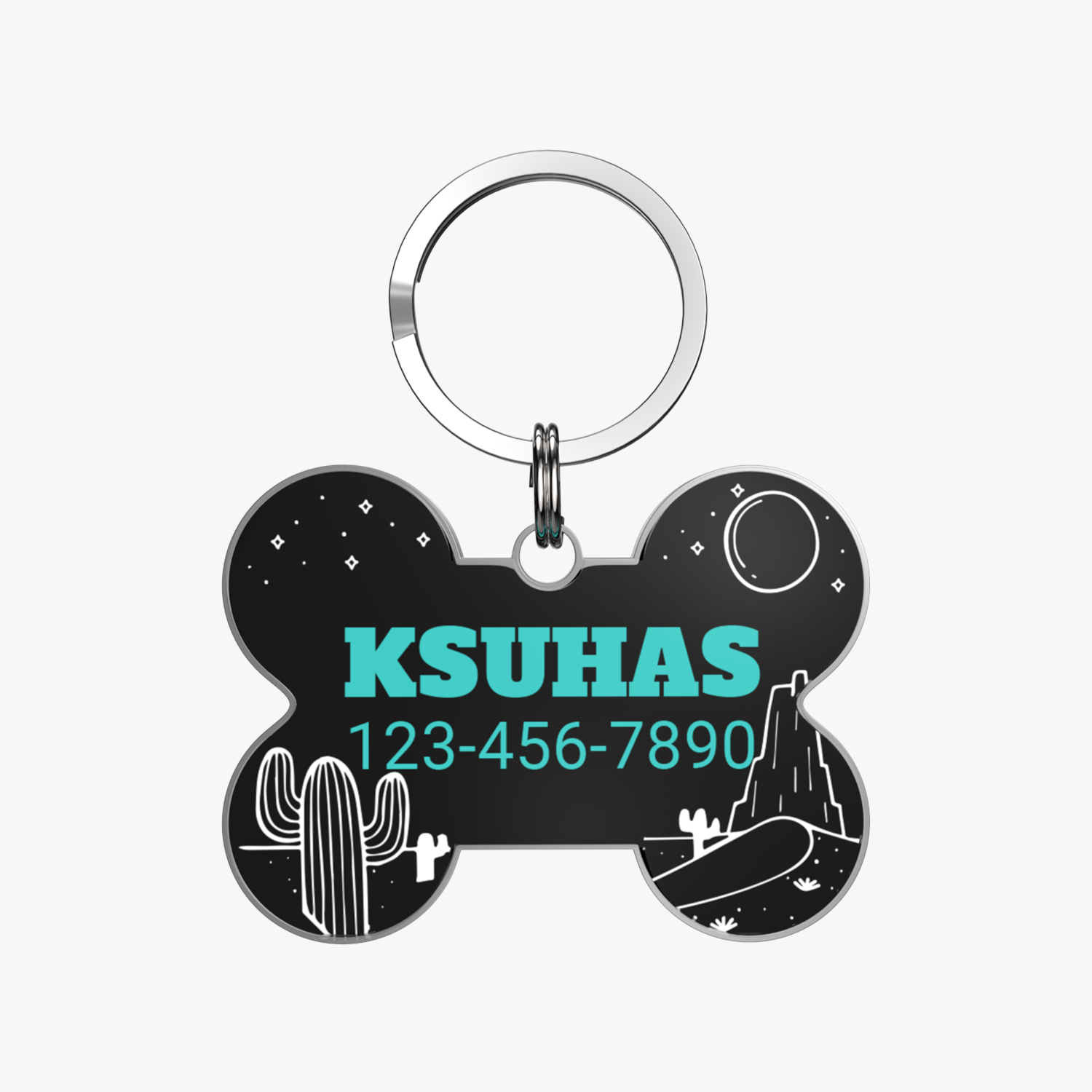 QR code pet tag Colorful text-NO.170928