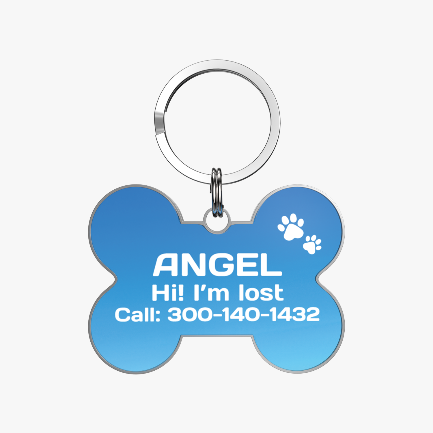 QR code pet tag Colorful text-NO.170918