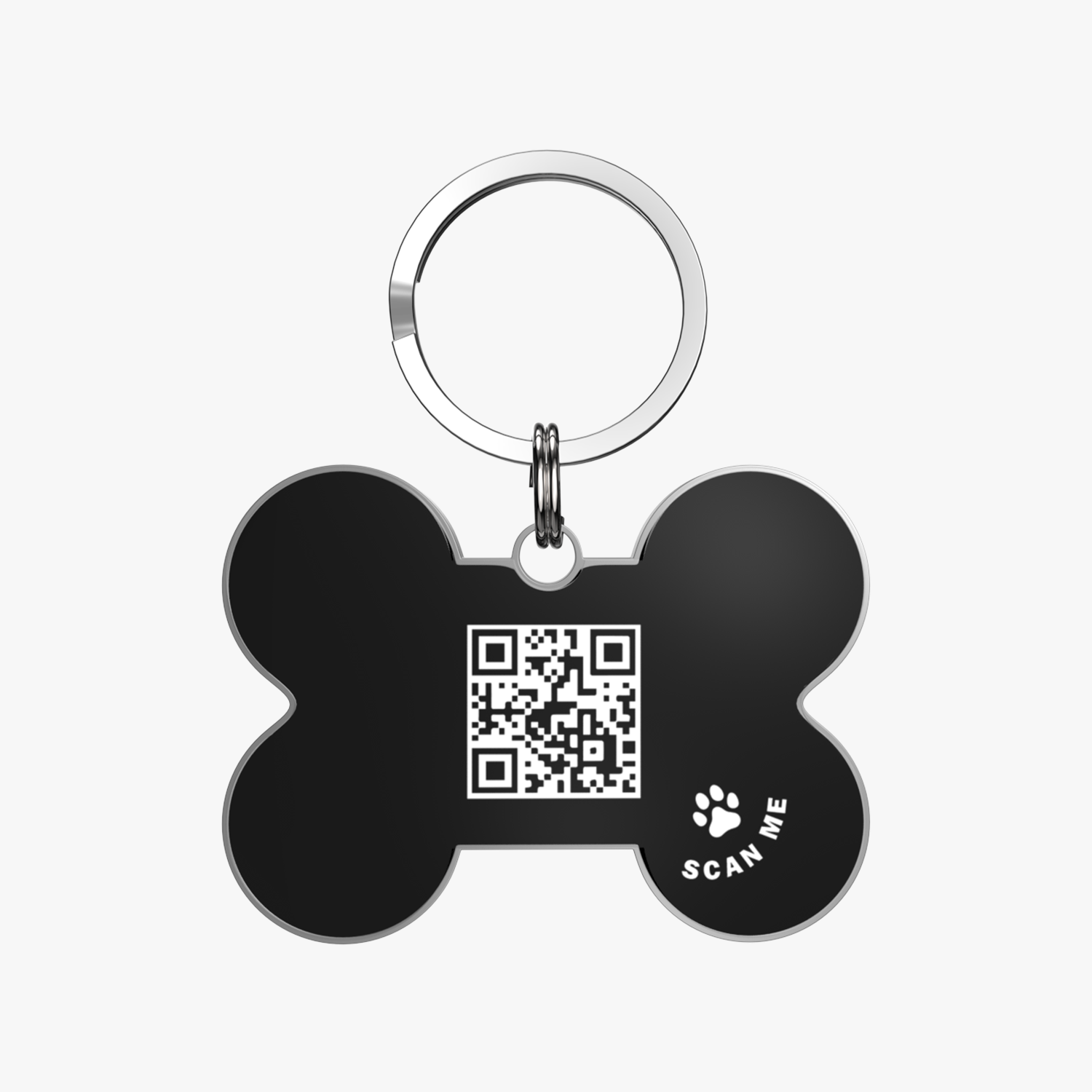 QR code pet tag Colorful text-NO.170929