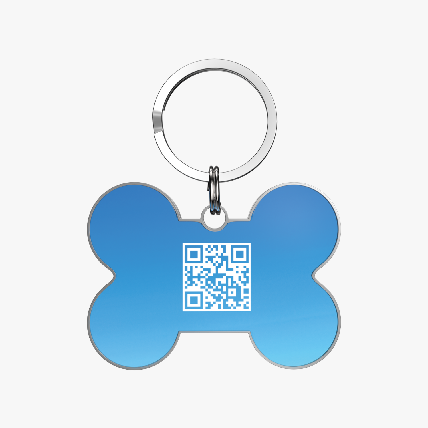 QR code pet tag Colorful text-NO.170918