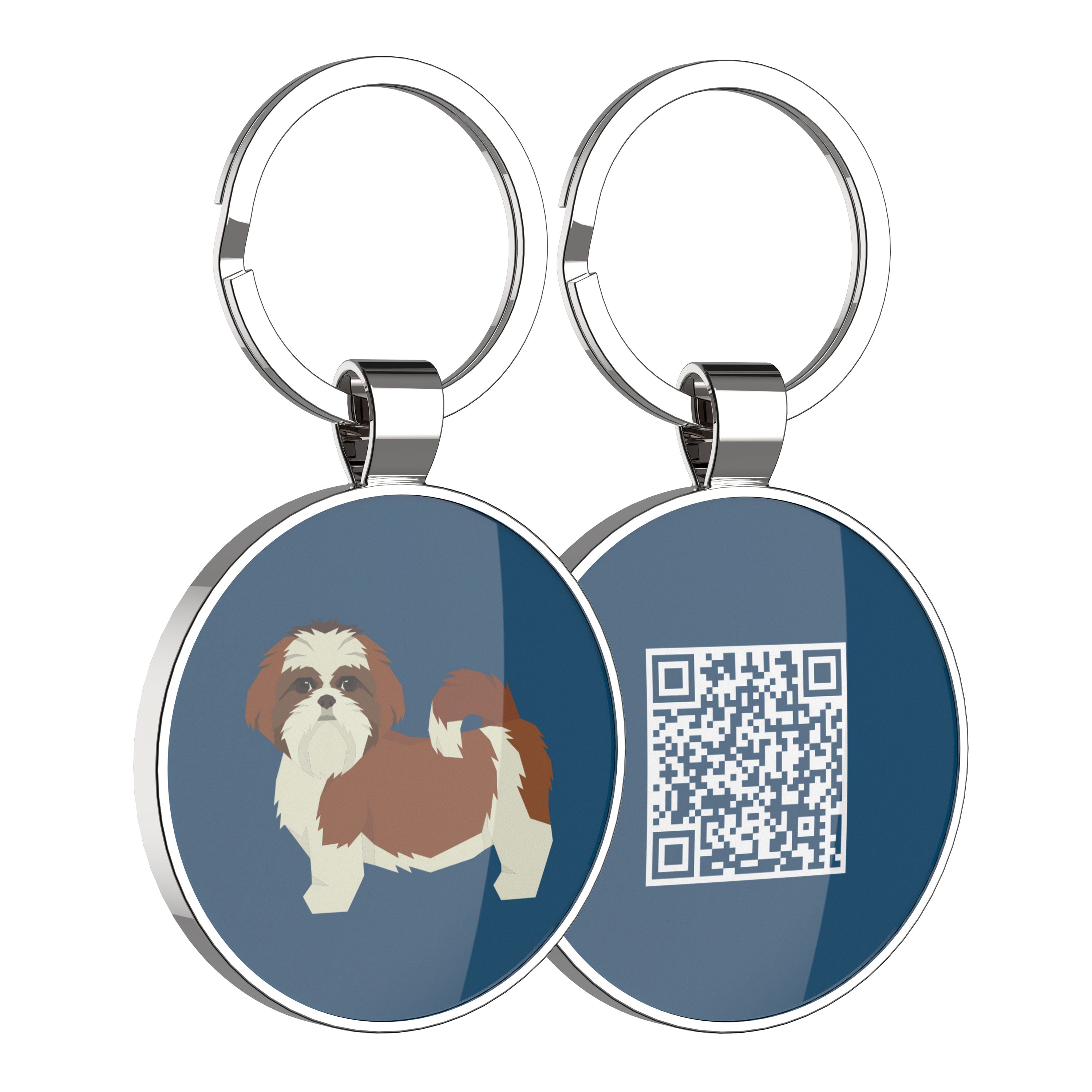 QR code pet tag Dog breeds tags-Shih Tzu