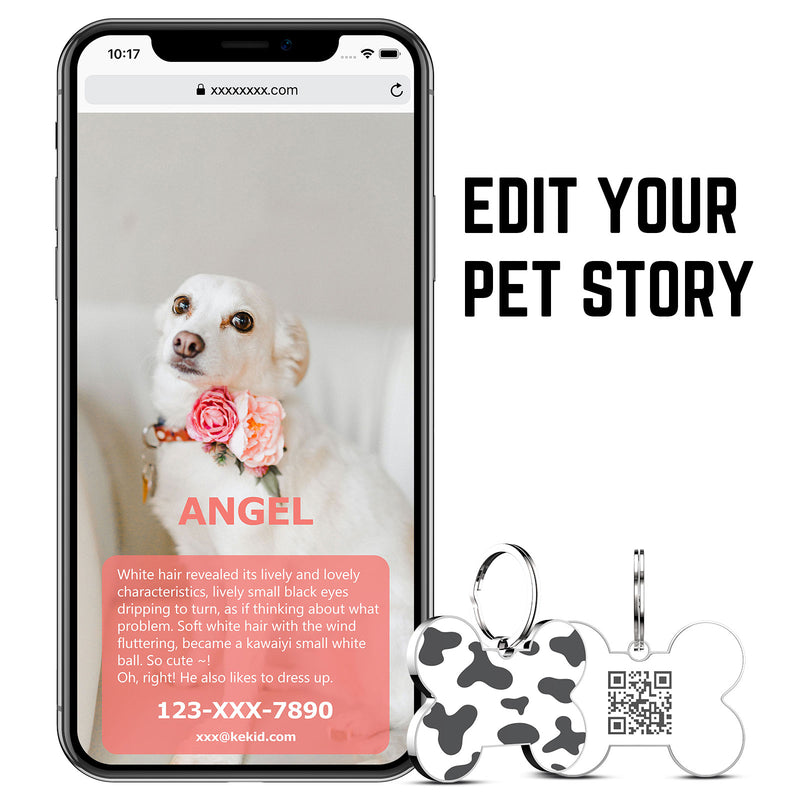 QR code pet tag bone tags-NO.150637