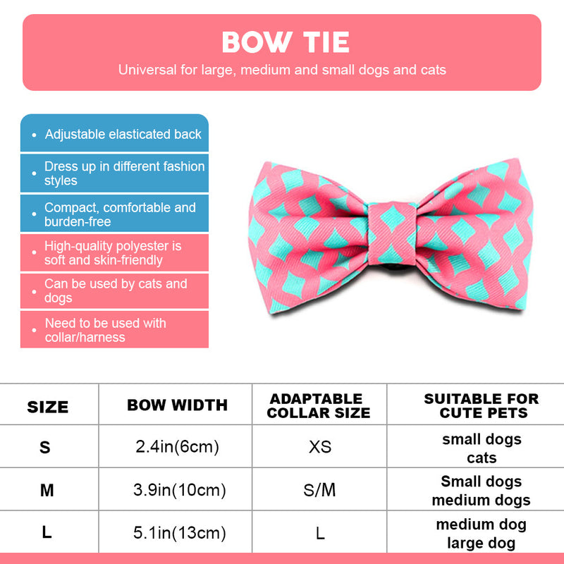 DISONTAG Bow Tie for Pets Fun Bow Ties for Dogs & Cats Bowties For Birthday Wedding Parties ---DINOSAUR