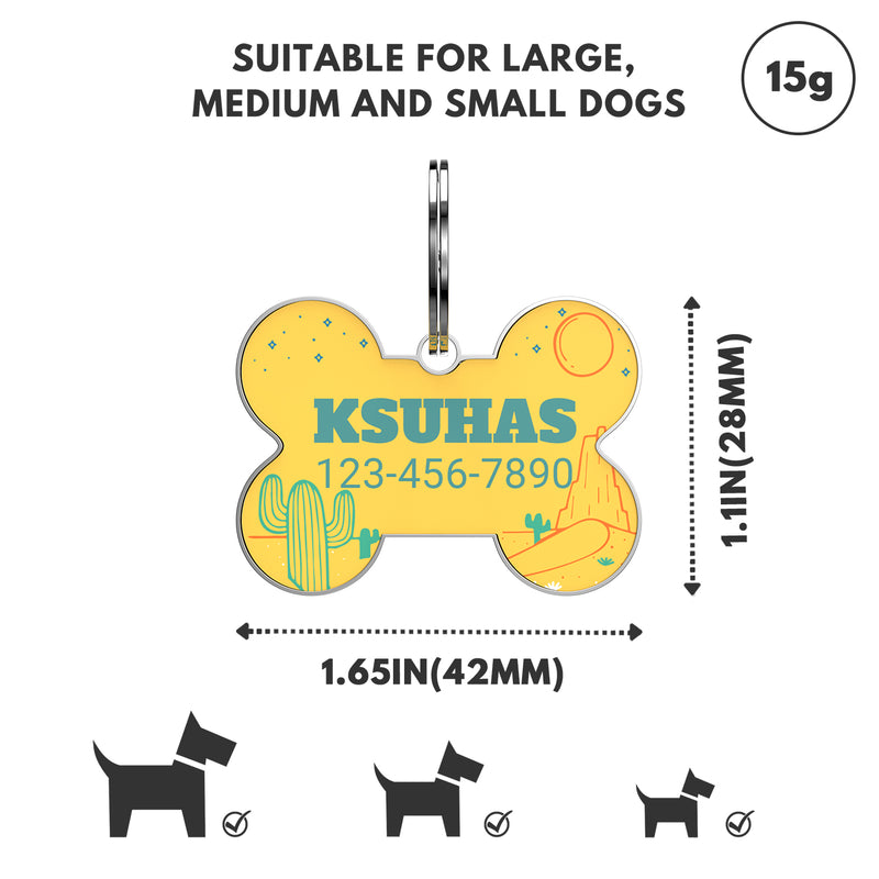 QR code pet tag Colorful text-NO.170927