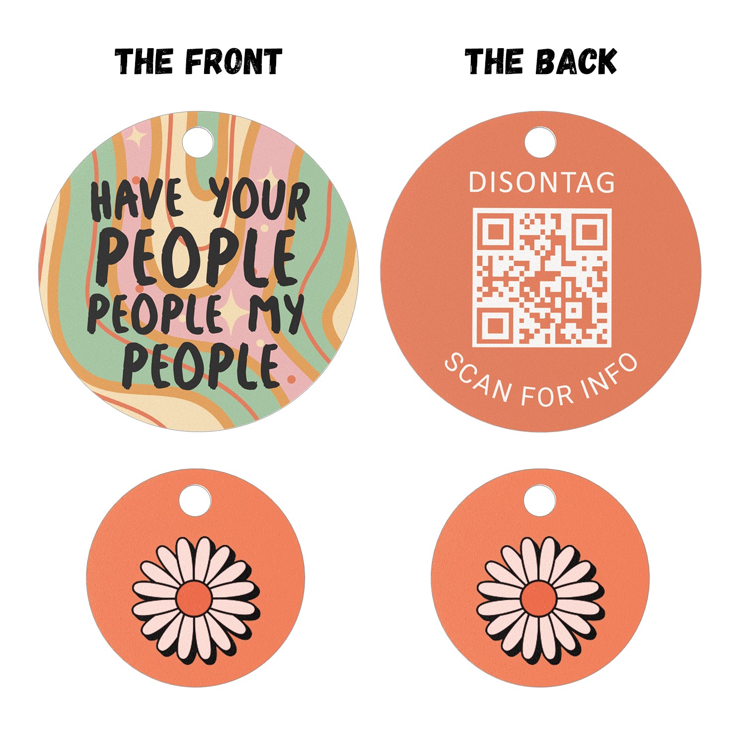 PVC QR pet tag-"DAISY"