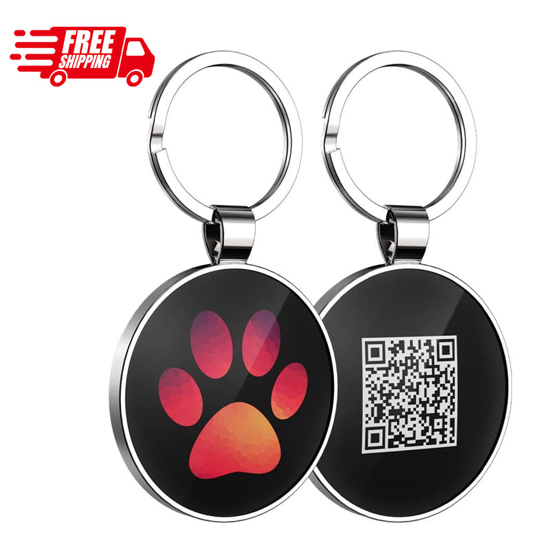 QR code pet tag Pet paws-NO.140605
