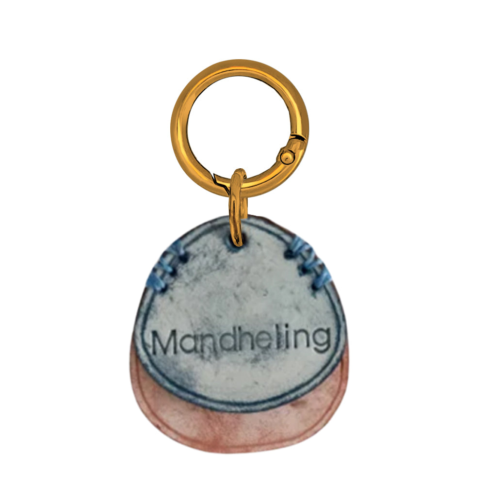 Handmade Custom Leather Name ID- Lime Breeze