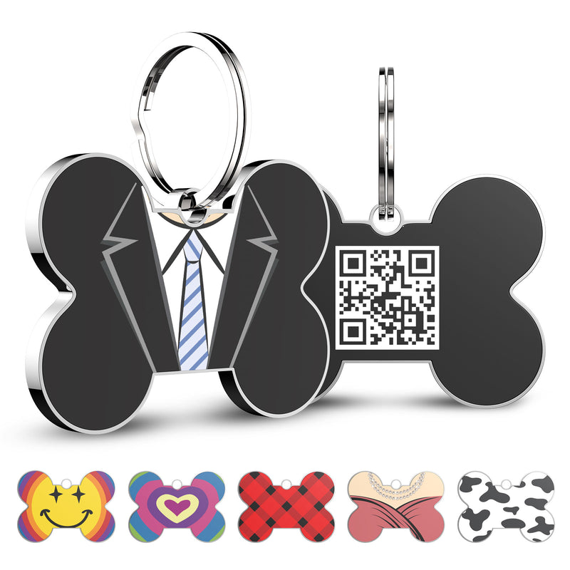QR code pet tag bone tags-NO.150635