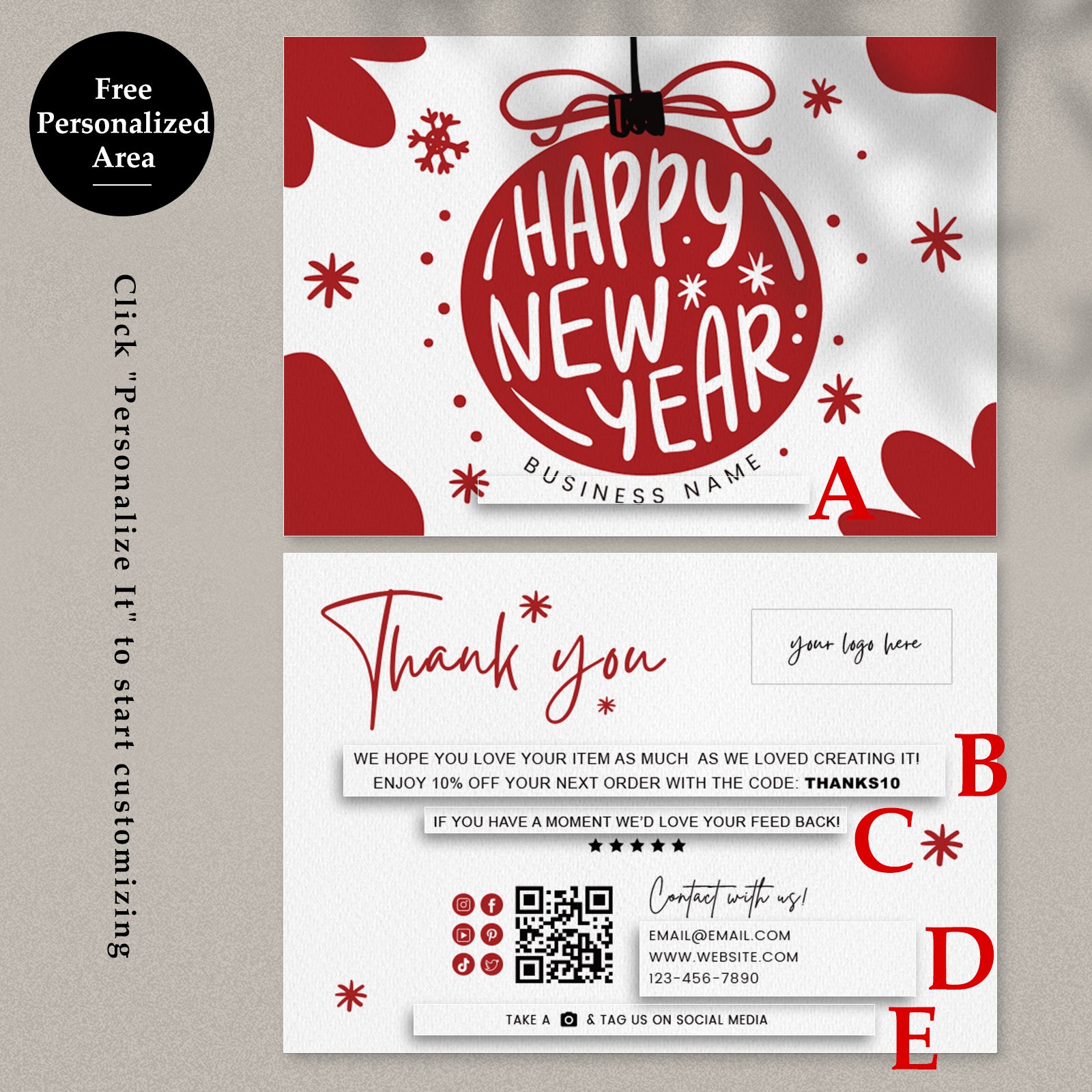DISONTAG Season Thank You Cards - S4
