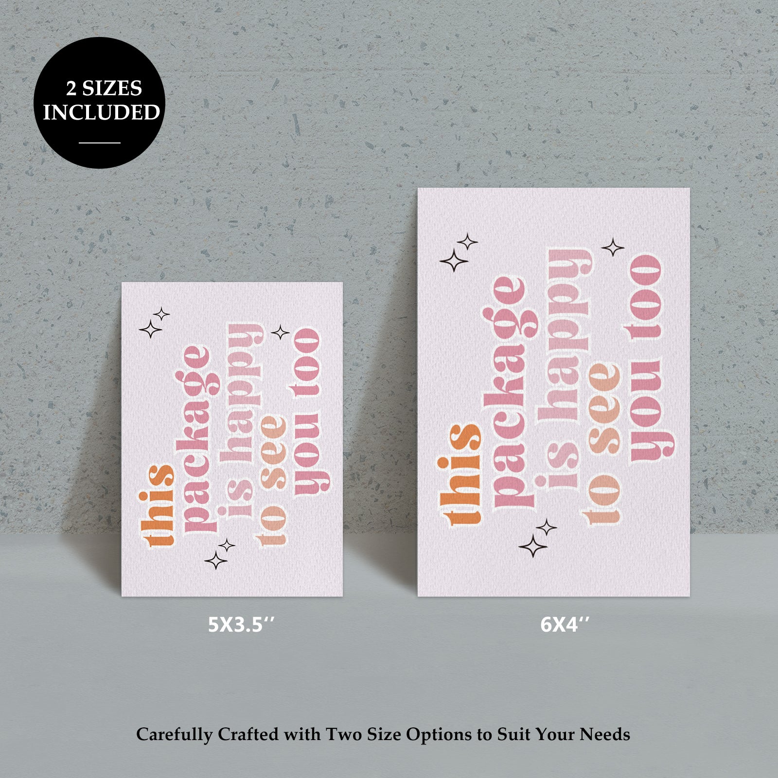 DISONTAG Small Business Editable Thank You Card - T20