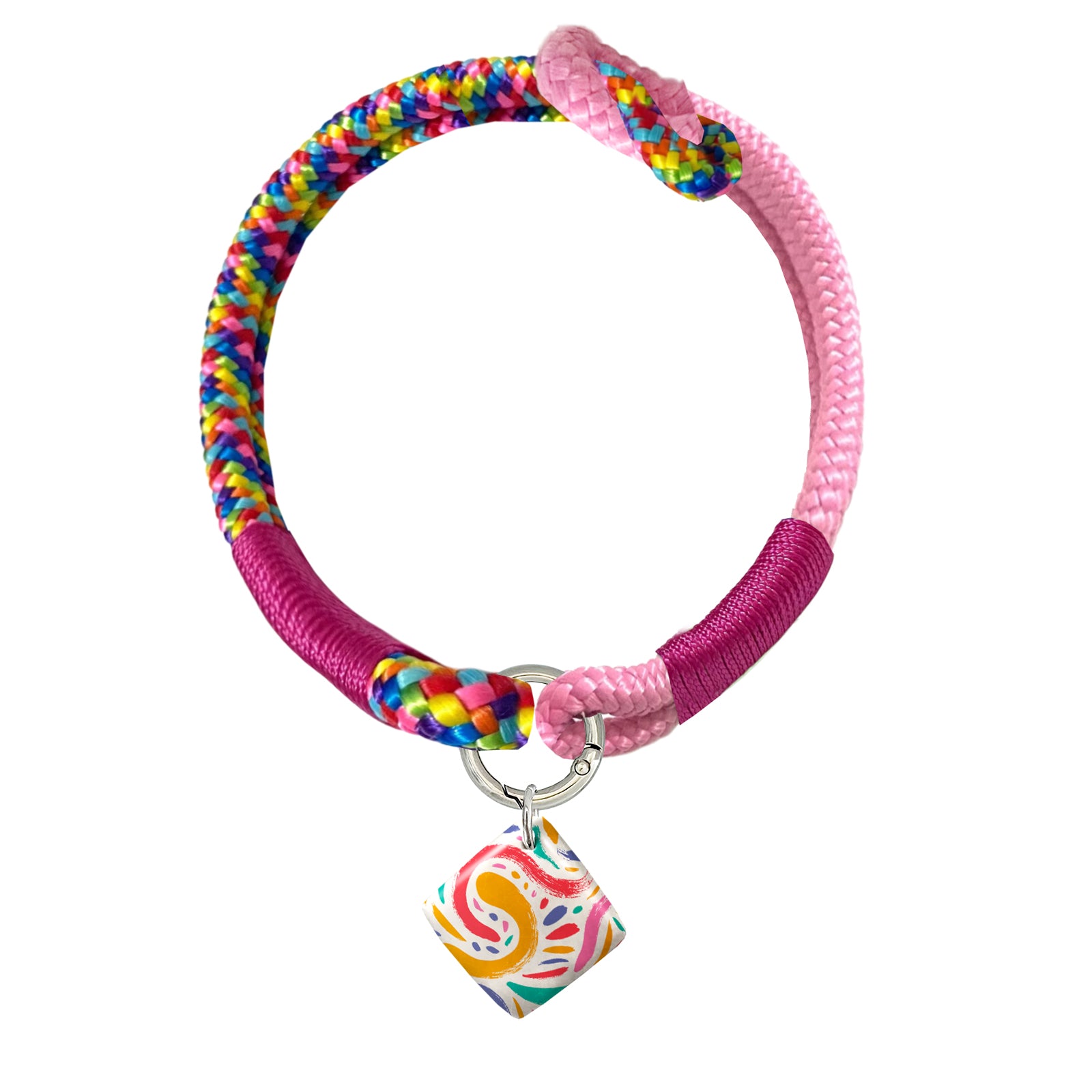 Custom Ceramic QR Dog Tag & Polyester Rope Set- 10
