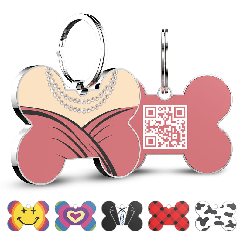 QR code pet tag bone tags-NO.150636