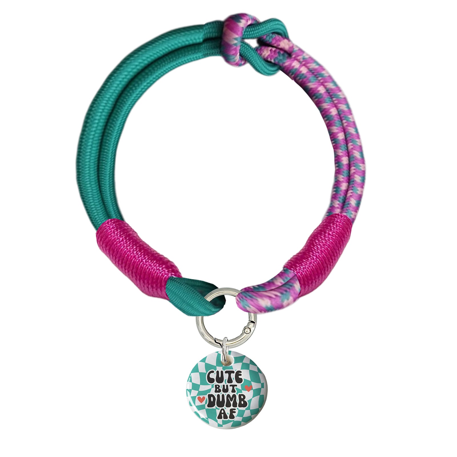 Custom Ceramic QR Dog Tag & Polyester Rope Set- 01