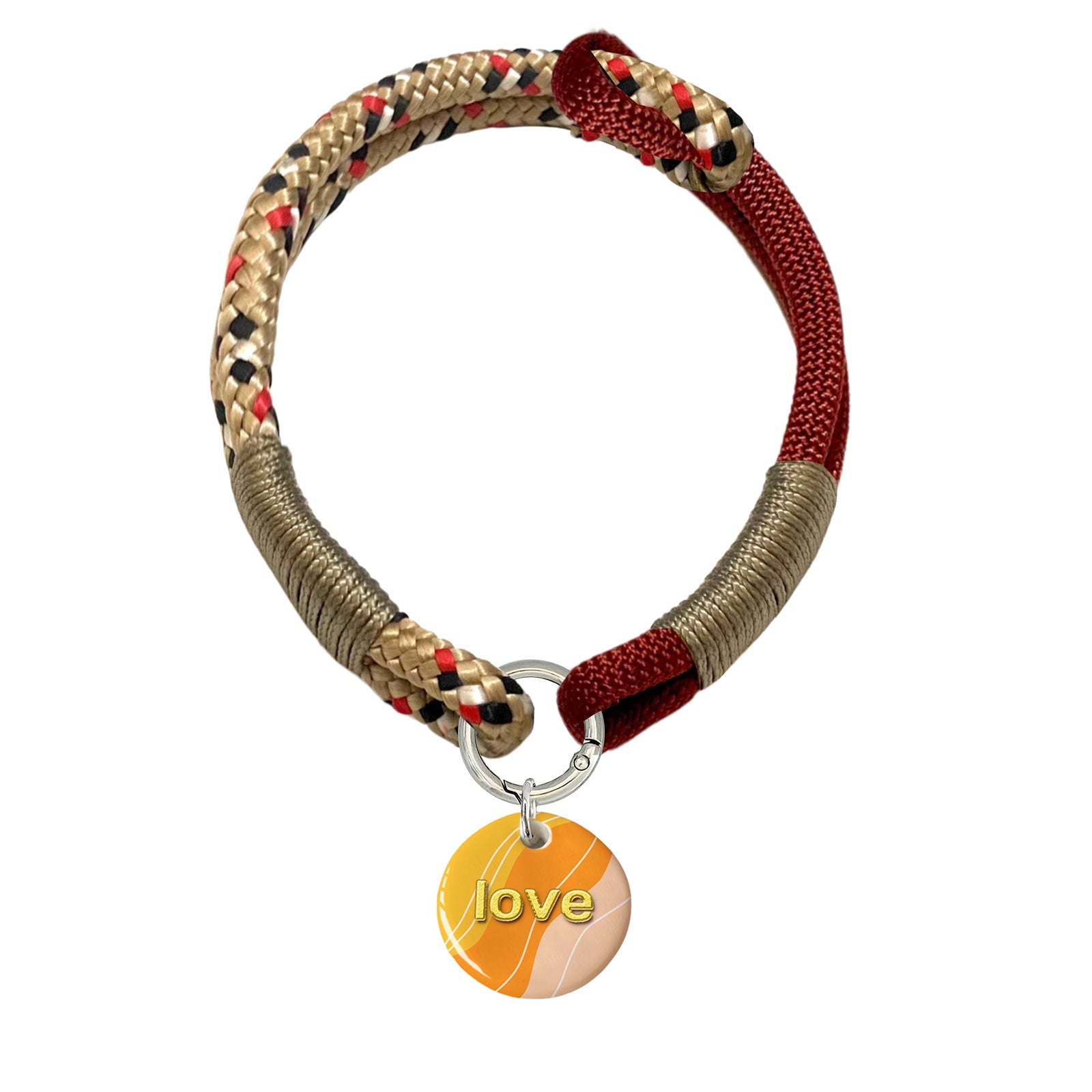Custom Ceramic QR Dog Tag & Polyester Rope Set- 03