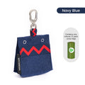 DISONTAG Dog Poop Bag Holder Zinc alloy hook buckle for any Leash with 1 Free Durable Rolls