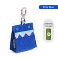 DISONTAG Dog Poop Bag Holder Zinc alloy hook buckle for any Leash with 1 Free Durable Rolls