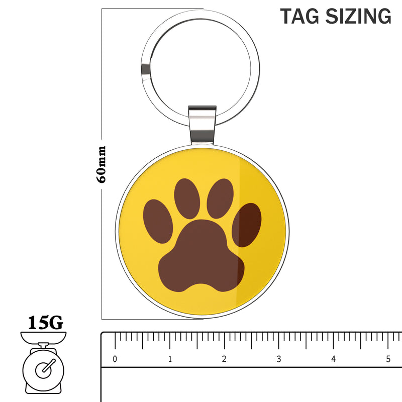 QR code pet tag Pet paws-NO.140602