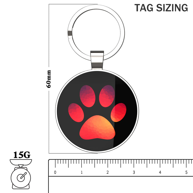 QR code pet tag Pet paws-NO.140605