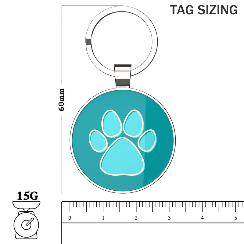 QR code pet tag Pet paws-NO.140606