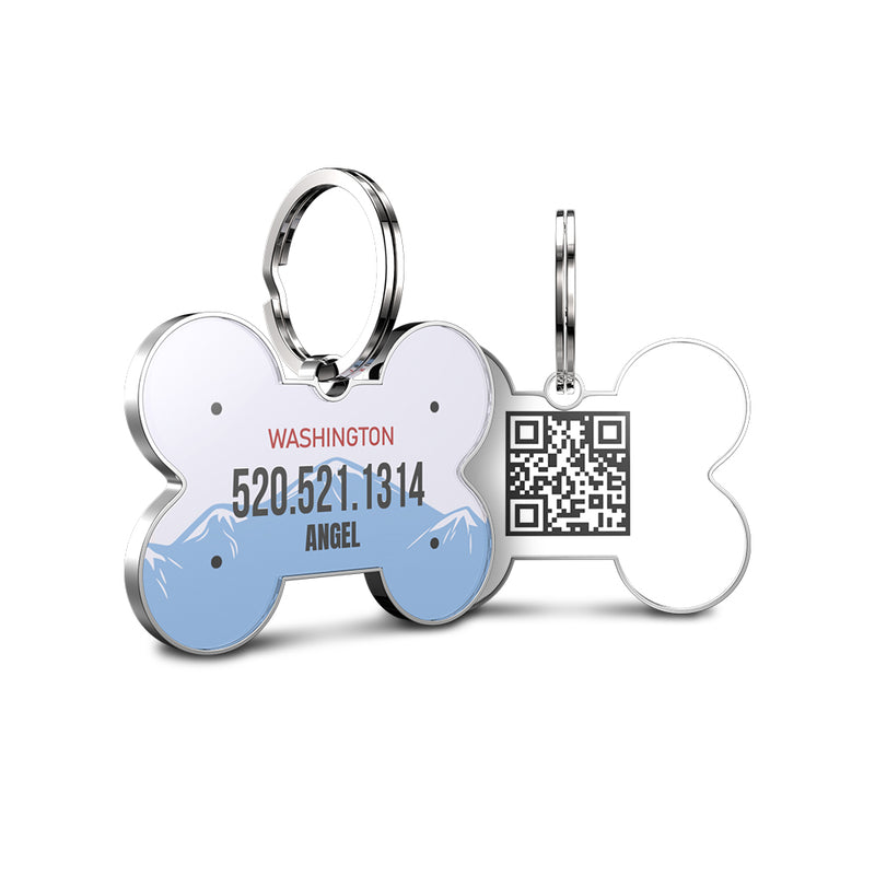 QR code pet tag American vehicle plates-NO.140907