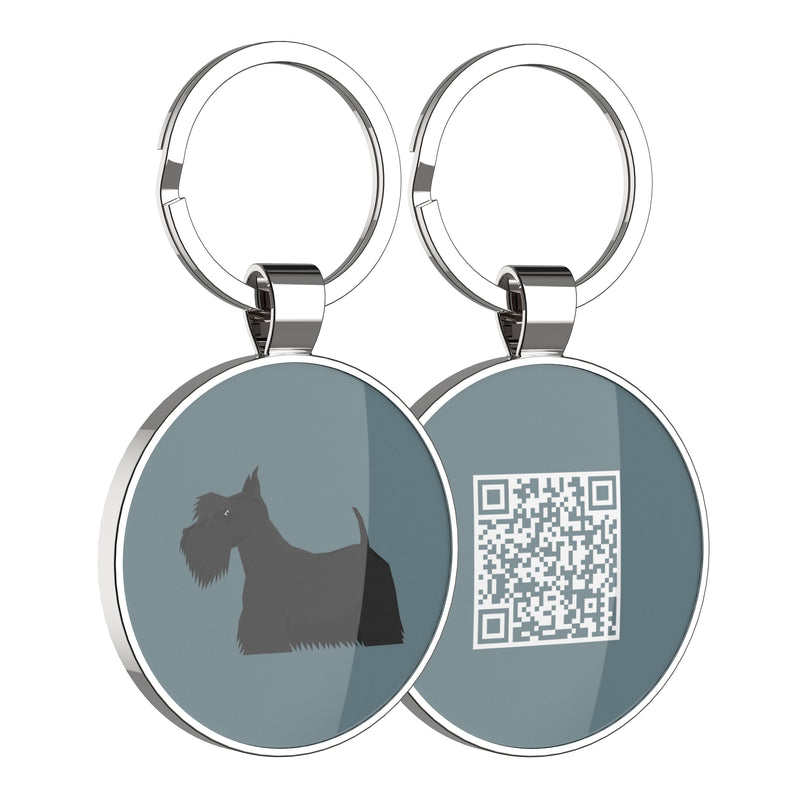 QR code pet tag Dog breeds tags-Scottish Terrier