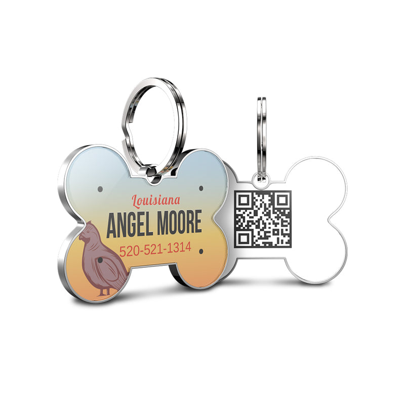 QR code pet tag American vehicle plates-NO.140916