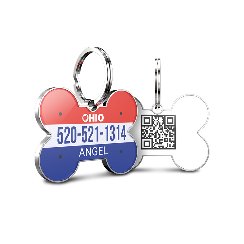 QR code pet tag American vehicle plates-NO.140912