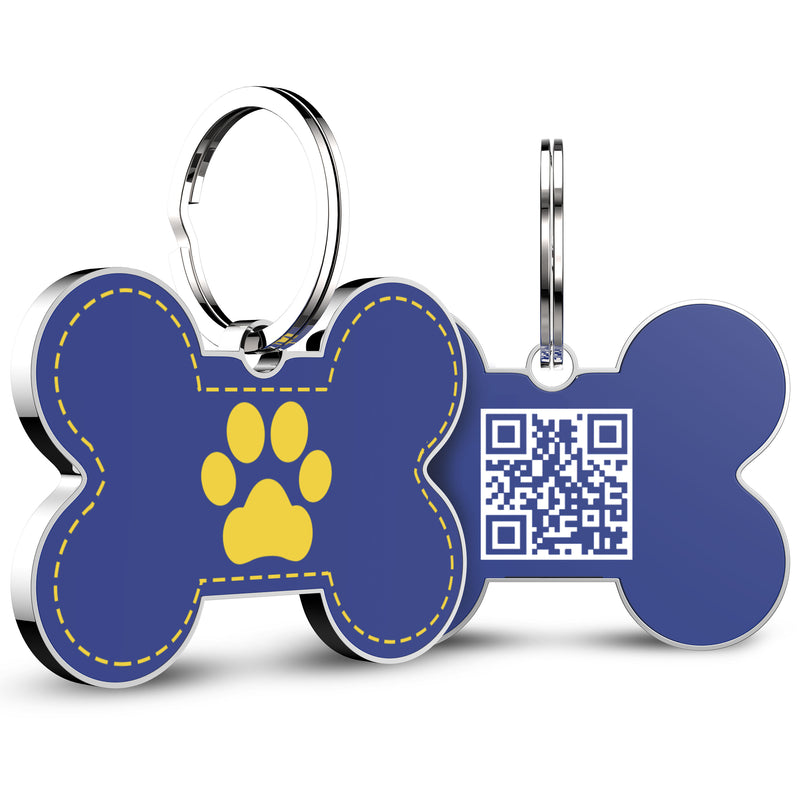QR code pet tag Bling bone tags-NO.140620