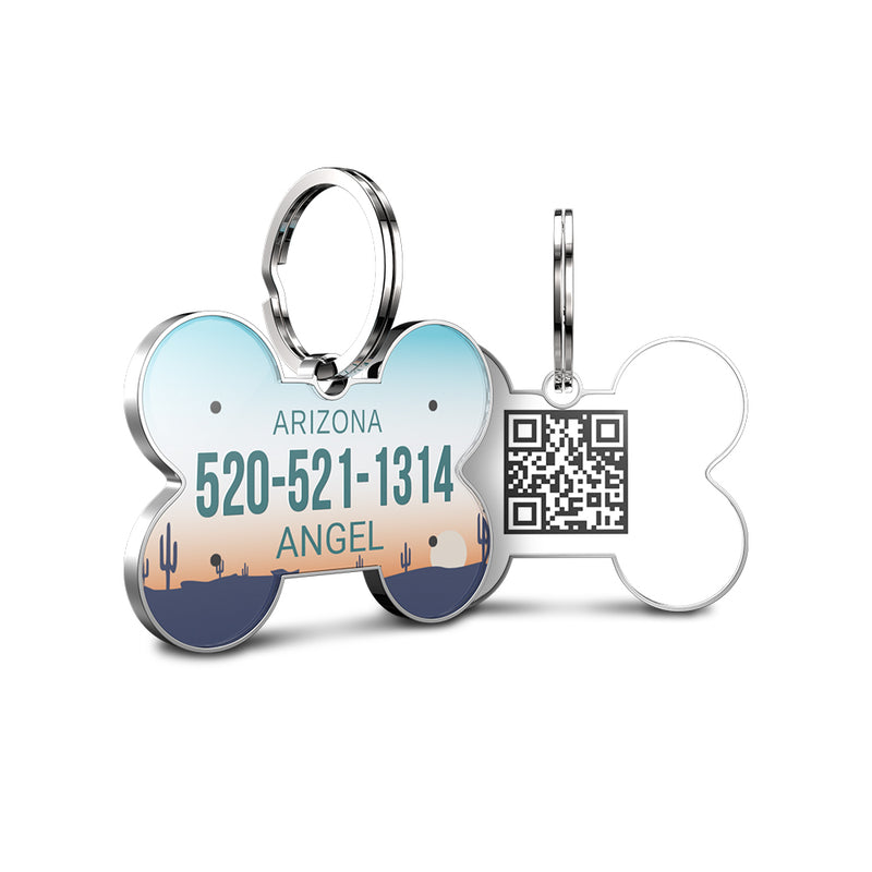 QR code pet tag American vehicle plates-NO.140908