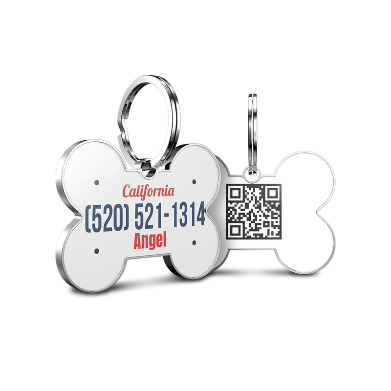 QR code pet tag American vehicle plates-NO.140903