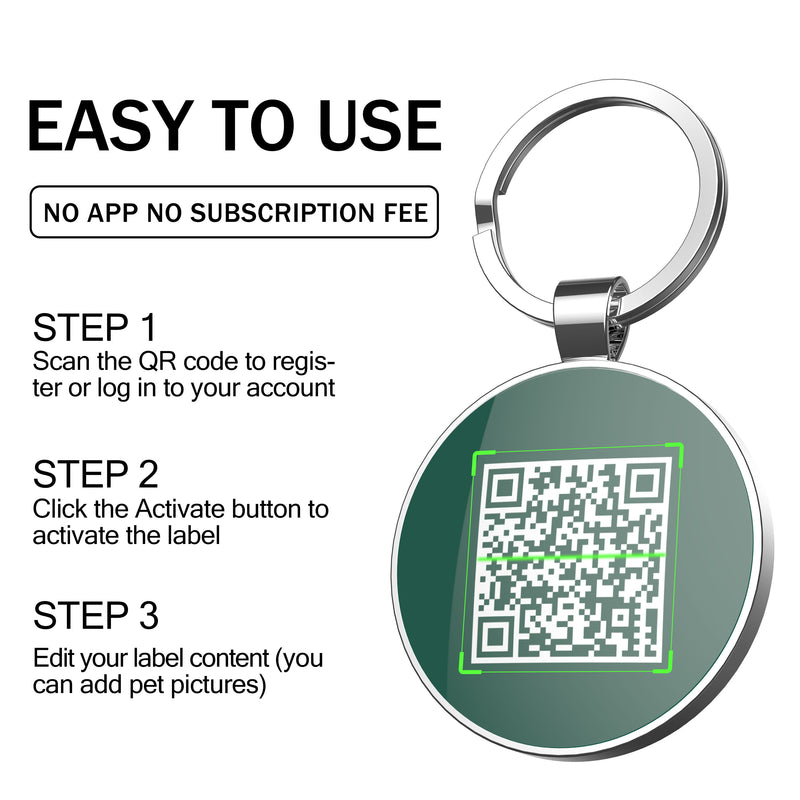 QR code pet tag Dog breeds tags-Dachshund