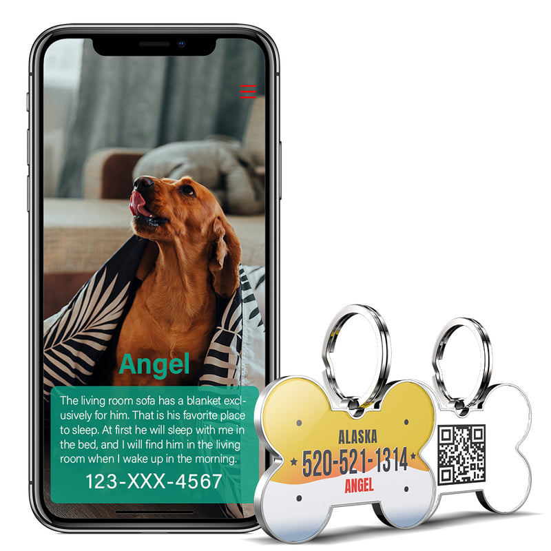 QR code pet tag American vehicle plates-NO.140915