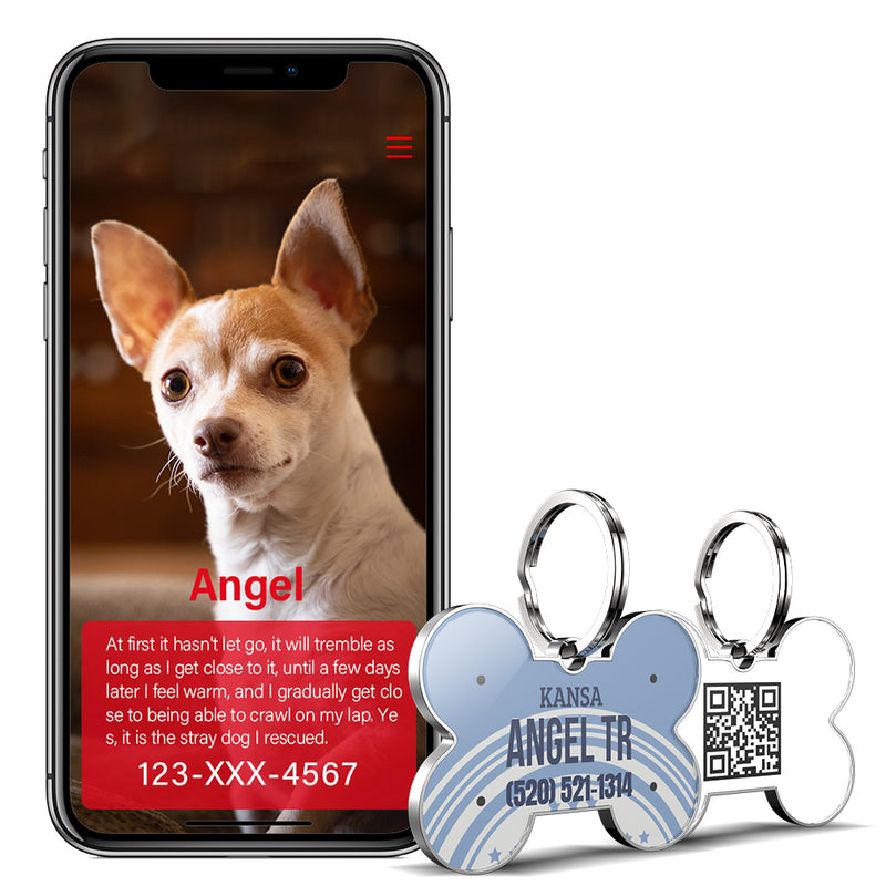 QR code pet tag American vehicle plates-NO.140917