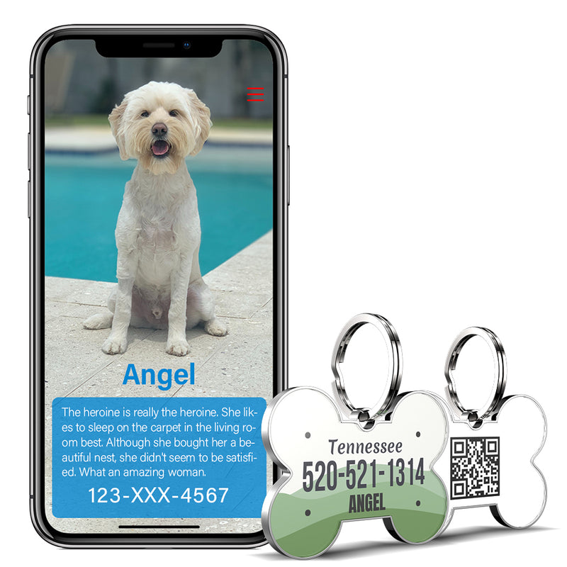 QR code pet tag American vehicle plates-NO.140918
