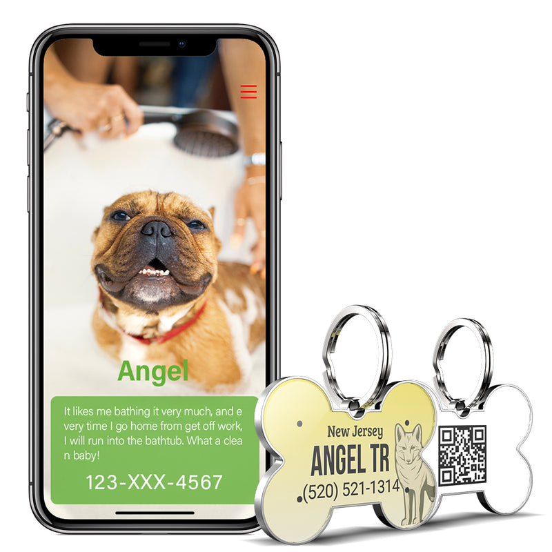 QR code pet tag American vehicle plates-NO.140914