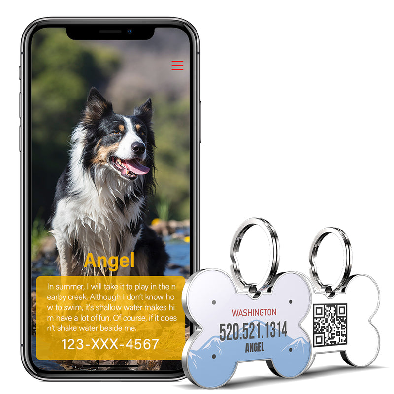 QR code pet tag American vehicle plates-NO.140907