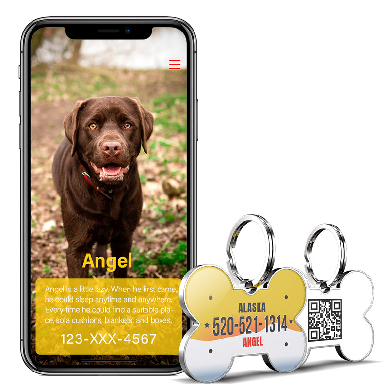 QR code pet tag American vehicle plates-NO.140915