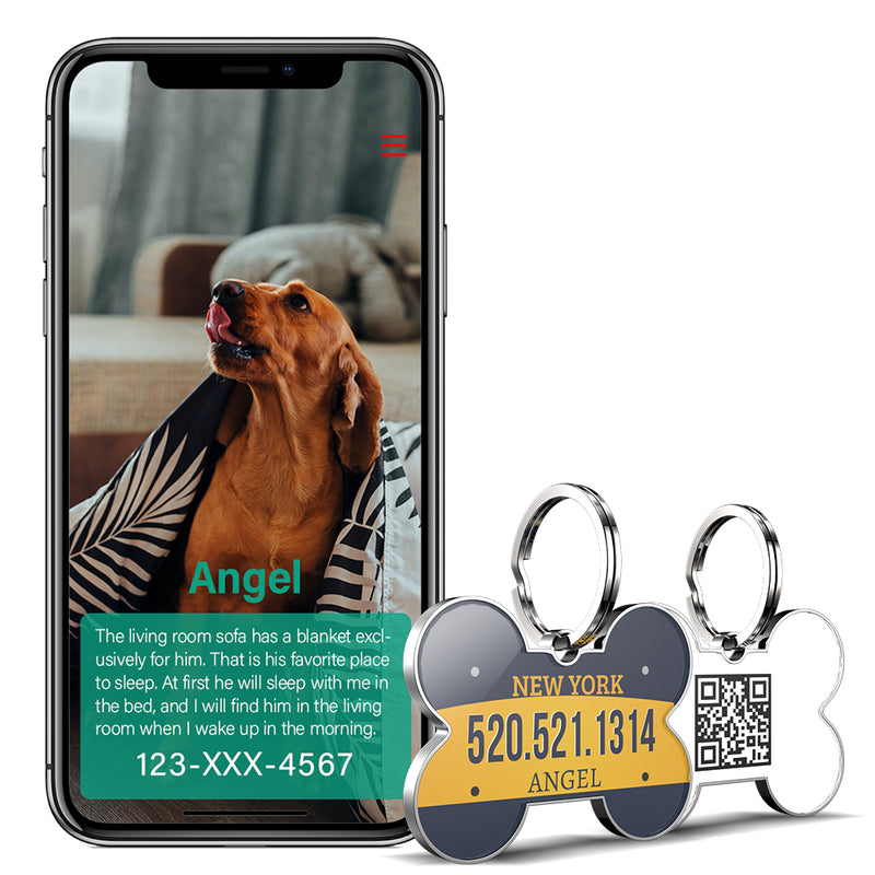 QR code pet tag American vehicle plates-NO.140904