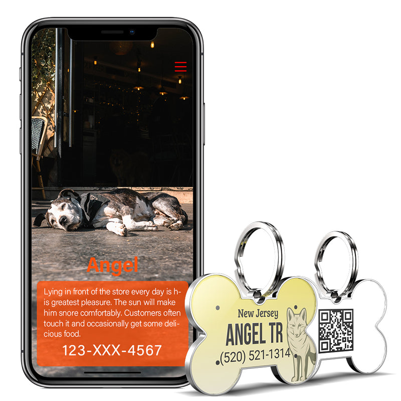 QR code pet tag American vehicle plates-NO.140914