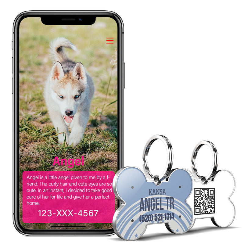 QR code pet tag American vehicle plates-NO.140917