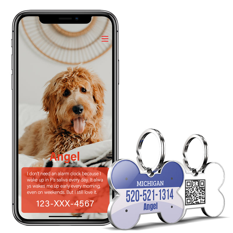 QR code pet tag American vehicle plates-NO.140902