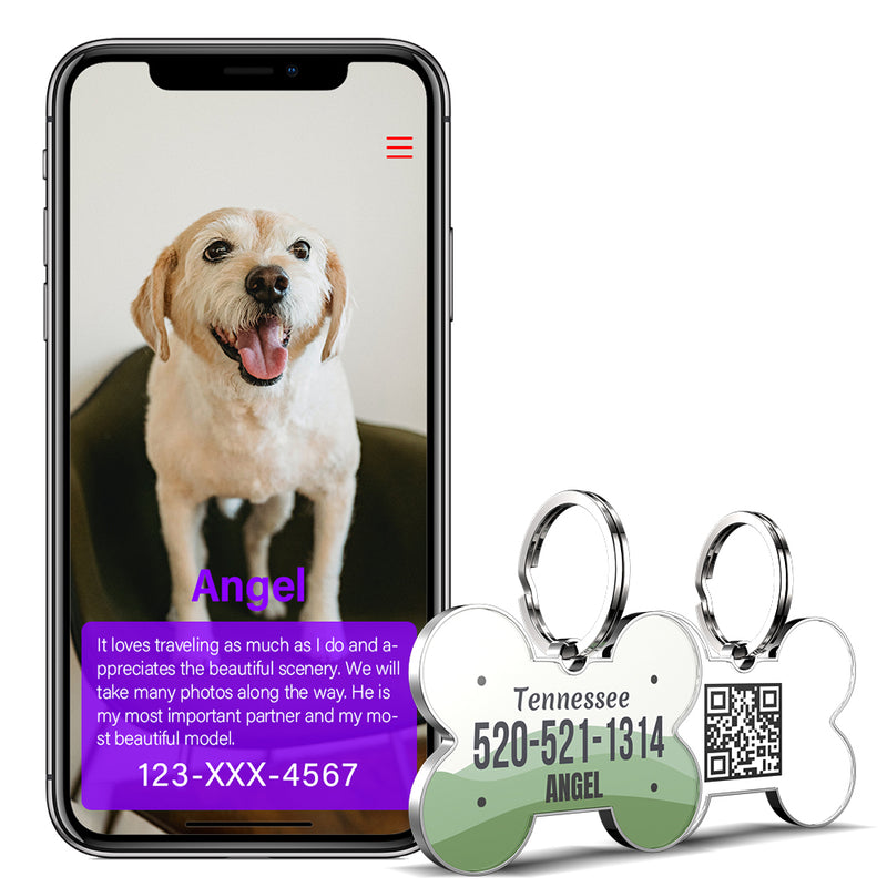 QR code pet tag American vehicle plates-NO.140918